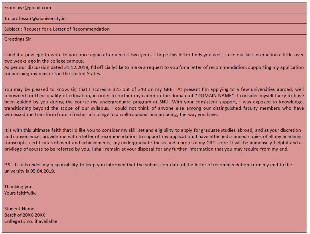 How To Ask For A Letter Of Recommendation LOR Examples AdmitEDGE Blog