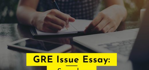 GRE Issue Essay: Samples