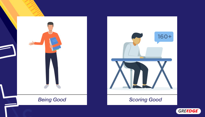 Being Good vs Scoring Good - GRE Quant Score 