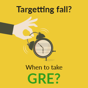 When to give GRE if targeting Fall?